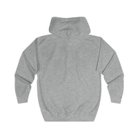 Autumn LeAnn Designs | Skeleton Not a Fan of Christmas Unisex Full Zip Hoodie, Gray