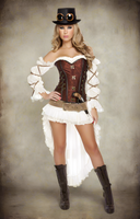 Steampunk Babe Women’s 7pc Halloween Cosplay Costume