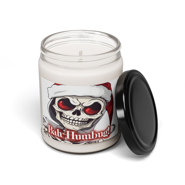 Autumn LeAnn Designs | Skeleton Not A Fan Of Christmas, Holiday Scented or Unscented Soy Candle, 9oz