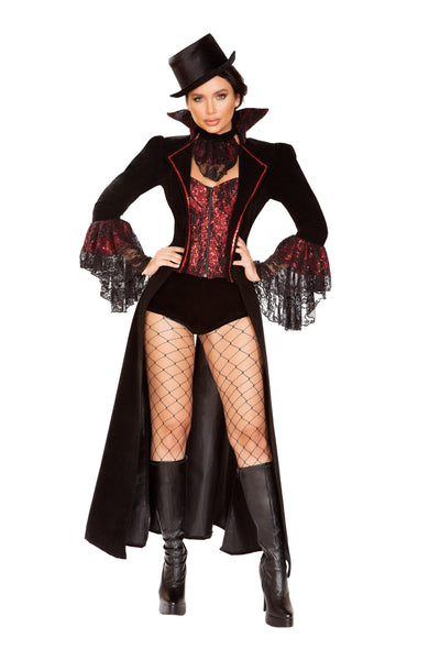 The Lusty Vampire 4pc Cosplay Women's Halloween Costume