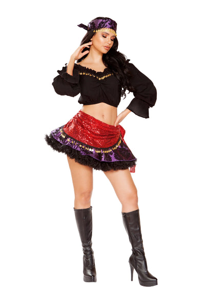 Traveling Gypsy 4pc Cosplay Women's Halloween Costume