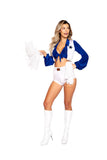 Cheerleader 5pc Cosplay Women's Halloween Costume