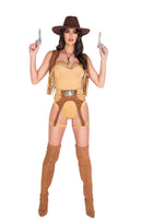 Wild West Babe Costume 4pc Cosplay Women's Halloween Costume