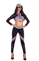 Sexy Race Car Driver Women's 2pc Costume