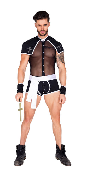 Roma Costume |  Sinful Confession 3pc Cosplay Men's Halloween Costume