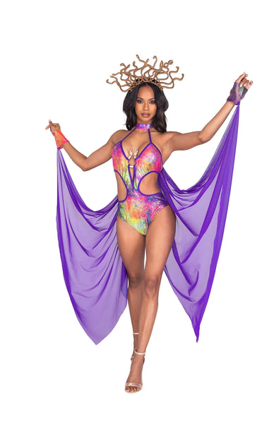 2pc Mesmerizing Medusa Costume Women's Halloween Cosplay Costume