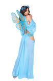 Blue Fairy Butterfly Fantasy Women's 2pc Halloween Cosplay Costume
