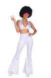 2pc Disco Fever Women's Halloween Cosplay Costume