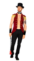 Circus Ring Master Cosplay Men's 4pc Halloween Costume