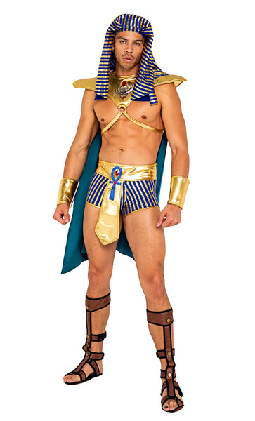 Roma Costume | 5pc Men's King Pharaoh of Egypt Women's Halloween Cosplay Costume