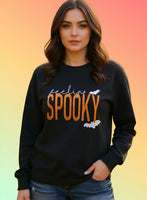 Feeling Spooky Halloween Embroidered Sweatshirt