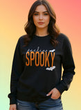 Feeling Spooky Halloween Embroidered Sweatshirt