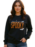 Feeling Spooky Halloween Embroidered Sweatshirt
