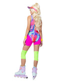 Retro Rollerblade Doll Women's Halloween Cosplay Costume