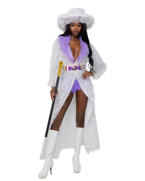 Roma Costume | High-Roller Lady Pimp Women's Halloween Cosplay Costume