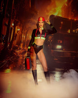 Roma Costume | Fierce Fire Woman Women's Cosplay Costume