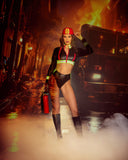 Roma Costume | Fierce Fire Woman Women's Cosplay Costume