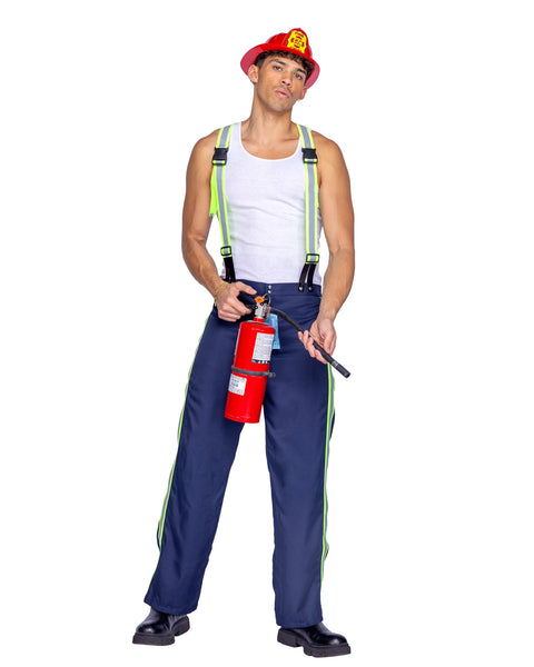 Fireman Hunk Cosplay Men's Halloween Costume