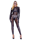 Sparkling Skeleton Cosplay Women's Halloween Costume