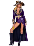 Queen Pimp Women's 4pc Halloween Cosplay Costume