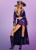 Queen Pimp Women's 4pc Halloween Cosplay Costume