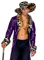 King Pimp Men's 2pc Halloween Cosplay Costume
