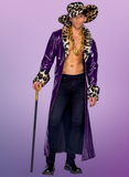 King Pimp Men's 2pc Halloween Cosplay Costume