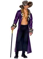 King Pimp Men's 2pc Halloween Cosplay Costume