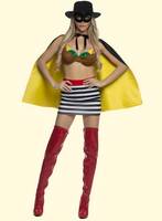 Yummy Meal Hamburger Bandit 4pc Women's Costume