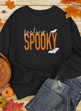 Feeling Spooky Halloween Embroidered Sweatshirt