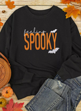 Feeling Spooky Halloween Embroidered Sweatshirt