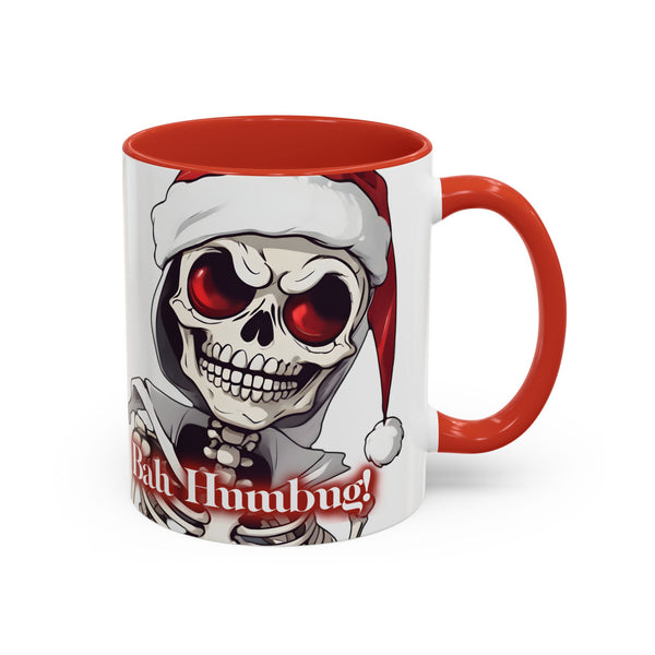 Autumn LeAnn Designs | Skeleton Not a Fan of Christmas Coffee Mug Cup, Humorous Holiday Gift, 11oz, 15oz, Funny Ceramic Tea Mug