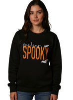 Feeling Spooky Halloween Embroidered Sweatshirt