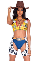 Sheriff Cutie Women’s 3pc Halloween Cosplay Costume