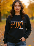 Feeling Spooky Halloween Embroidered Sweatshirt