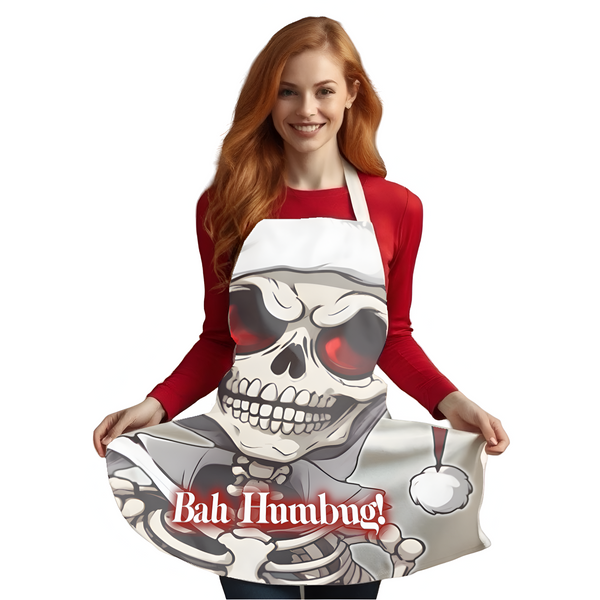 Autumn LeAnn Designs | Skeleton Not a Fan of Christmas Kitchen Apron