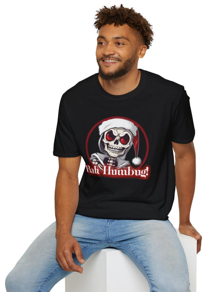 Autumn LeAnn Designs | Skeleton Not a Fan of Christmas Unisex T-Shirt, Black