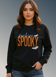 Feeling Spooky Halloween Embroidered Sweatshirt