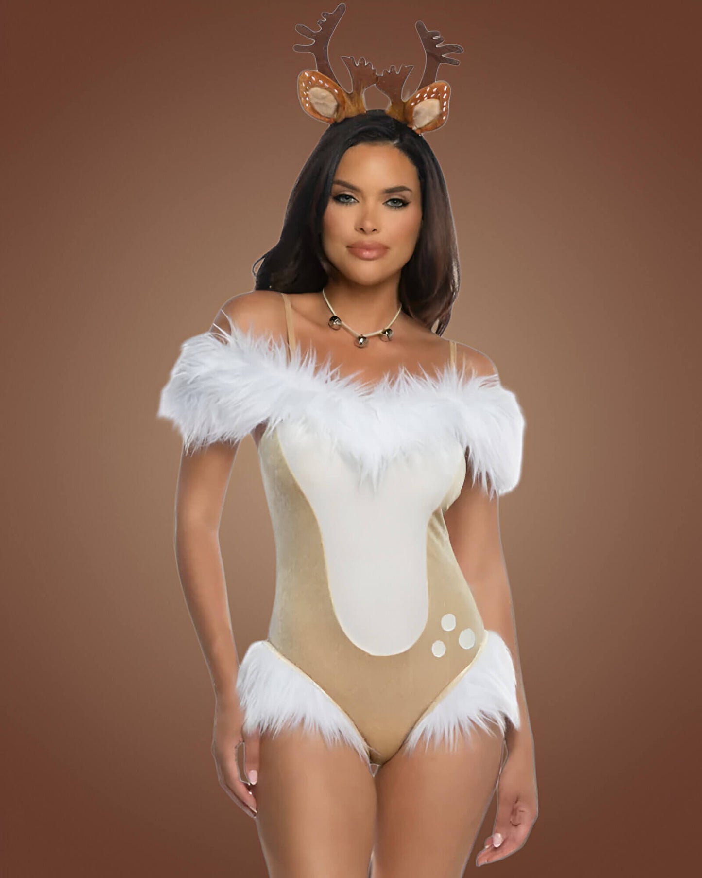 Dashing Doe Cute Reindeer Women’s  Christmas Costume  Romper