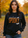 Feeling Spooky Halloween Embroidered Sweatshirt