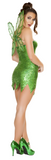 Fairy Full of Mischief Women's Halloween Cosplay Costume Green
