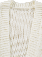 Close-up of a white knitted garment