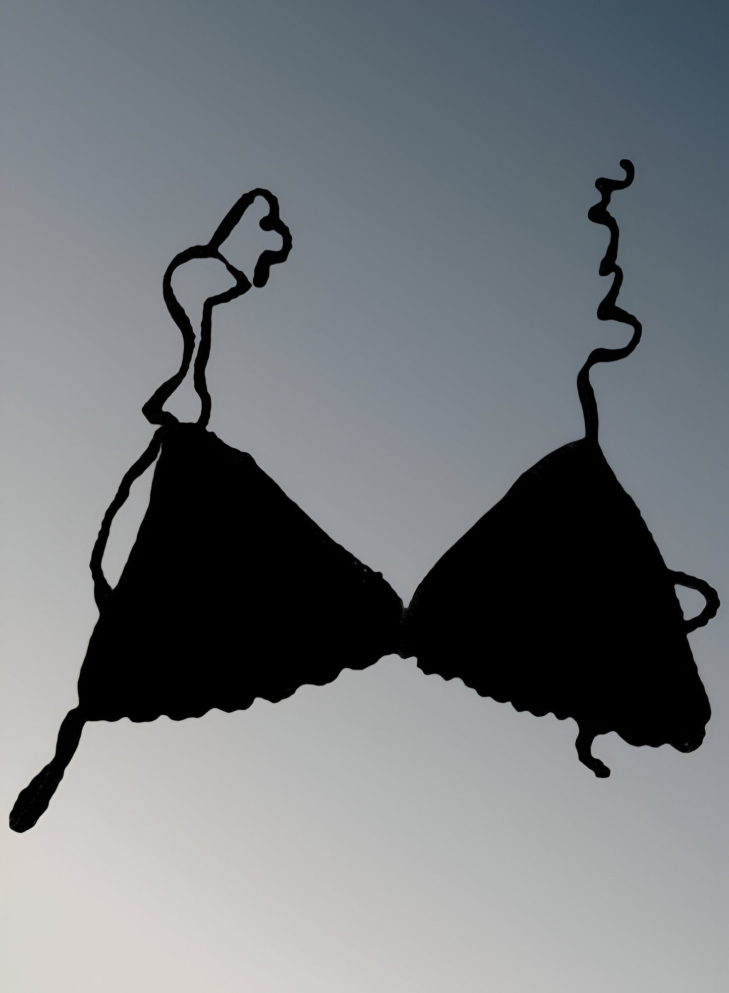 Full Coverage Black Tie Back Rave Festival Crocheted Bralette Bikini Crop Top - Autumn LeAnn Designs®