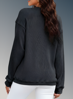 Glitter Ghost Halloween Fall Long Sleeve Sweatshirt