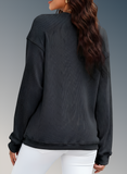 Glitter Ghost Halloween Fall Long Sleeve Sweatshirt
