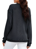 Glitter Ghost Halloween Fall Long Sleeve Sweatshirt