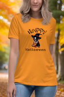 Autumn LeAnn Designs | Happy Halloween Boston Terrier Women's Relax T-Shirt, Heather Mauve
