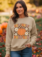 Hey There Pumpkin Graphic Long Sleeve Sweatshirt