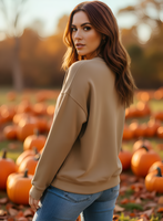 Hey There Pumpkin Graphic Long Sleeve Sweatshirt
