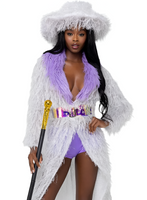High-Roller Lady Women's Pimp Halloween Cosplay Costume
